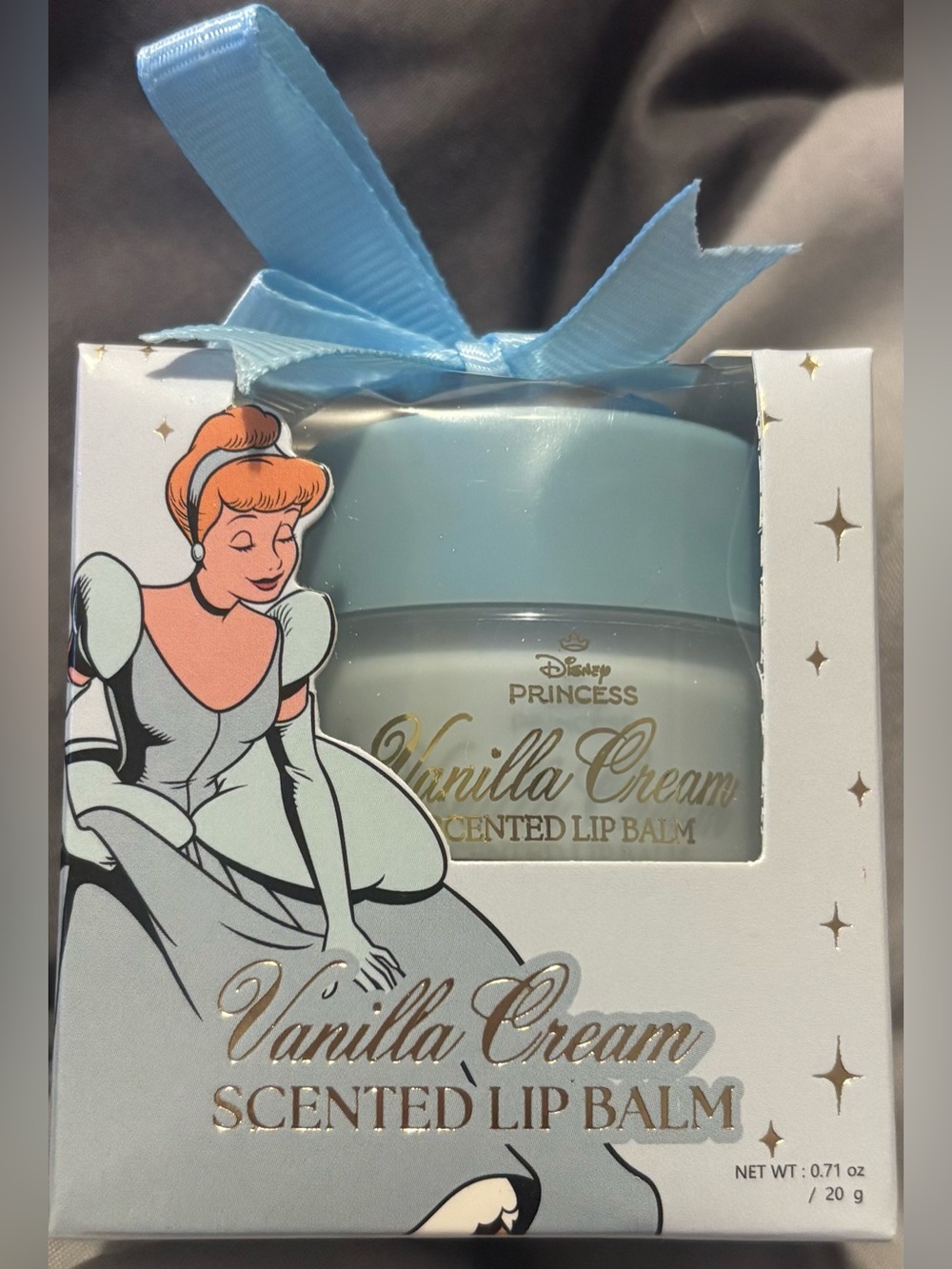 Disney Princess Vanilla Cream Scented Lip Balm - Light Blue Packaging